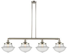 Innovations Lighting 214-PN-G542 - Oxford - 4 Light - 54 inch - Polished Nickel - Stem Hung - Island Light