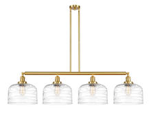 Innovations Lighting 214-SG-G713-L-LED - Bell - 4 Light - 54 inch - Satin Gold - Stem Hung - Island Light