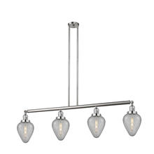 Innovations Lighting 214-SN-G165 - Geneseo - 4 Light - 52 inch - Brushed Satin Nickel - Stem Hung - Island Light