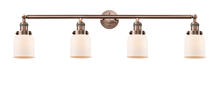 Innovations Lighting 215-AC-G51 - Bell - 4 Light - 42 inch - Antique Copper - Bath Vanity Light