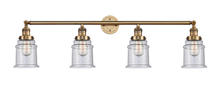 Innovations Lighting 215-BB-G184 - Canton - 4 Light - 42 inch - Brushed Brass - Bath Vanity Light