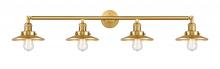 Innovations Lighting 215-SG-M4 - Railroad - 4 Light - 44 inch - Satin Gold - Bath Vanity Light