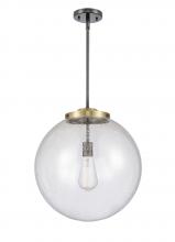 Innovations Lighting 221-1S-BAB-G204-16 - Beacon - 1 Light - 16 inch - Black Antique Brass - Cord hung - Pendant