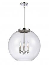 Innovations Lighting 221-3S-PC-G122-18 - Athens - 3 Light - 18 inch - Polished Chrome - Cord hung - Pendant