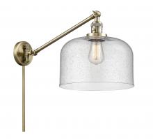 Innovations Lighting 237-AB-G74-L - Bell - 1 Light - 12 inch - Antique Brass - Swing Arm