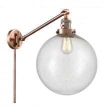 Innovations Lighting 237-AC-G204-12 - Beacon - 1 Light - 12 inch - Antique Copper - Swing Arm