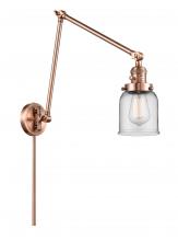 Innovations Lighting 238-AC-G52 - Bell - 1 Light - 8 inch - Antique Copper - Swing Arm