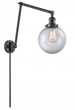 Innovations Lighting 238-OB-G202-8-LED - Beacon - 1 Light - 8 inch - Oil Rubbed Bronze - Swing Arm