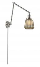 Innovations Lighting 238-SN-G146-LED - Chatham - 1 Light - 8 inch - Brushed Satin Nickel - Swing Arm