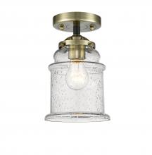 Innovations Lighting 284-1C-BAB-G184 - Canton - 1 Light - 6 inch - Black Antique Brass - Semi-Flush Mount