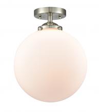 Innovations Lighting 284-1C-SN-G201-12 - Beacon - 1 Light - 12 inch - Brushed Satin Nickel - Semi-Flush Mount