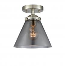 Innovations Lighting 284-1C-SN-G43 - Cone - 1 Light - 8 inch - Brushed Satin Nickel - Semi-Flush Mount