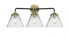 Innovations Lighting 284-3W-BAB-G42 - Cone - 3 Light - 26 inch - Black Antique Brass - Bath Vanity Light