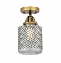 Innovations Lighting 288-1C-BAB-G262 - Stanton - 1 Light - 6 inch - Black Antique Brass - Semi-Flush Mount