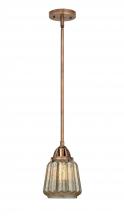 Innovations Lighting 288-1S-AC-G146-LED - Chatham - 1 Light - 7 inch - Antique Copper - Cord hung - Mini Pendant
