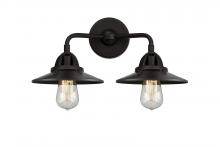 Innovations Lighting 288-2W-BK-M6-BK - Railroad - 2 Light - 16 inch - Matte Black - Bath Vanity Light