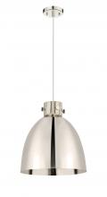 Innovations Lighting 410-1PL-PN-M412-14PN - Newton Bell - 1 Light - 14 inch - Polished Nickel - Cord hung - Pendant