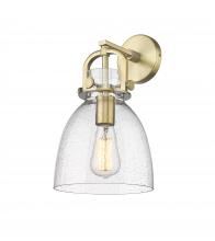 Innovations Lighting 410-1W-BB-G412-8SDY - Newton Bell - 1 Light - 8 inch - Brushed Brass - Sconce