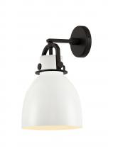 Innovations Lighting 410-1W-BK-M412-8W - Newton Bell - 1 Light - 8 inch - Matte Black - Sconce