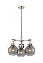 Innovations Lighting 411-3CR-PN-G410-7SM - Newton Sphere - 3 Light - 21 inch - Polished Nickel - Pendant