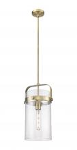 Innovations Lighting 413-1SM-BB-G413-1S-8SDY - Pilaster - 1 Light - 8 inch Glass - Brushed Brass - Pendant