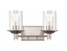 Innovations Lighting 417-2W-SN-G4172 - Manhattan - 2 Light - 15 inch - Satin Nickel - Bath Vanity Light