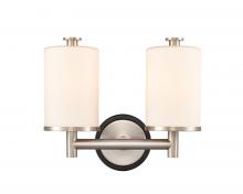 Innovations Lighting 418-2W-BSN-W - Marlowe - 2 Light - 14 inch - Black Satin Nickel - Bath Vanity Light