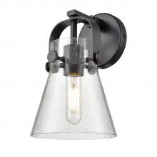 Innovations Lighting 423-1W-BK-G411-6SDY - Pilaster II Cone - 1 Light - 7 inch - Matte Black - Sconce