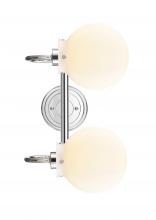 Innovations Lighting 437-2W-PC-W - Olivia - 2 Light - 17 inch - Polished Chrome - Bath Vanity Light