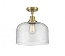 Innovations Lighting 447-1C-AB-G74-L-LED - Bell - 1 Light - 12 inch - Antique Brass - Flush Mount