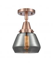 Innovations Lighting 447-1C-AC-G173-LED - Fulton - 1 Light - 7 inch - Antique Copper - Flush Mount