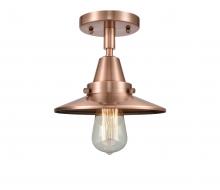 Innovations Lighting 447-1C-AC-M3 - Railroad - 1 Light - 8 inch - Antique Copper - Flush Mount