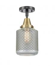 Innovations Lighting 447-1C-BAB-G262 - Stanton - 1 Light - 6 inch - Black Antique Brass - Flush Mount