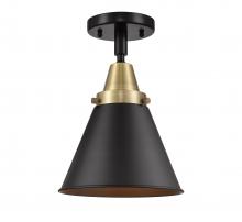 Innovations Lighting 447-1C-BAB-M13-BK - Appalachian - 1 Light - 8 inch - Black Antique Brass - Flush Mount