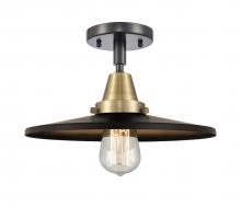 Innovations Lighting 447-1C-BAB-MFR-BK-12 - Appalachian - 1 Light - 12 inch - Black Antique Brass - Flush Mount