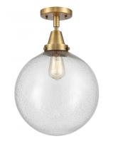 Innovations Lighting 447-1C-BB-G204-12 - Beacon - 1 Light - 12 inch - Brushed Brass - Flush Mount