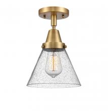 Innovations Lighting 447-1C-BB-G44 - Cone - 1 Light - 8 inch - Brushed Brass - Flush Mount