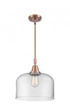 Innovations Lighting 447-1S-AC-G72-L - Bell - 1 Light - 12 inch - Antique Copper - Mini Pendant