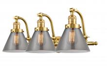 Innovations Lighting 515-3W-SG-G43 - Cone - 3 Light - 28 inch - Satin Gold - Bath Vanity Light