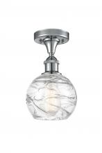 Innovations Lighting 516-1C-PC-G1213-6 - Athens Deco Swirl - 1 Light - 6 inch - Polished Chrome - Semi-Flush Mount