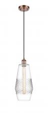 Innovations Lighting 516-1P-AC-G682-7 - Windham - 1 Light - 7 inch - Antique Copper - Cord hung - Mini Pendant