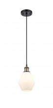 Innovations Lighting 516-1P-BAB-G651-6 - Cindyrella - 1 Light - 6 inch - Black Antique Brass - Cord hung - Mini Pendant