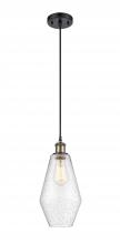 Innovations Lighting 516-1P-BAB-G654-7 - Cindyrella - 1 Light - 7 inch - Black Antique Brass - Cord hung - Mini Pendant