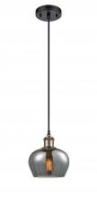 Innovations Lighting 516-1P-BAB-G93 - Fenton - 1 Light - 7 inch - Black Antique Brass - Cord hung - Mini Pendant