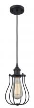 Innovations Lighting 516-1P-BK-CE513-BK-LED - Barrington - 1 Light - 6 inch - Matte Black - Cord hung - Mini Pendant