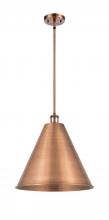 Innovations Lighting 516-1S-AC-MBC-16-AC - Berkshire - 1 Light - 16 inch - Antique Copper - Pendant