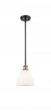 Innovations Lighting 516-1S-BAB-GBD-751 - Bristol - 1 Light - 8 inch - Black Antique Brass - Mini Pendant