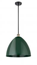 Innovations Lighting 516-1S-BAB-MBD-16-GR - Plymouth - 1 Light - 16 inch - Black Antique Brass - Pendant