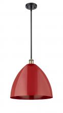 Innovations Lighting 516-1S-BAB-MBD-16-RD - Plymouth - 1 Light - 16 inch - Black Antique Brass - Pendant