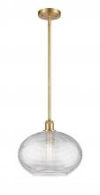 Innovations Lighting 516-1S-SG-G555-12CL - Ithaca - 1 Light - 12 inch - Satin Gold - Mini Pendant